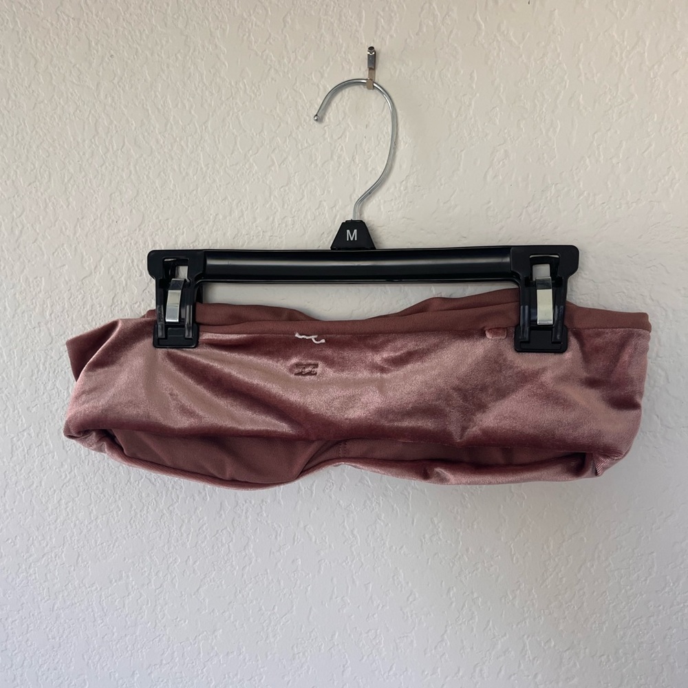 Billabong Velvet purple/pink tube top
